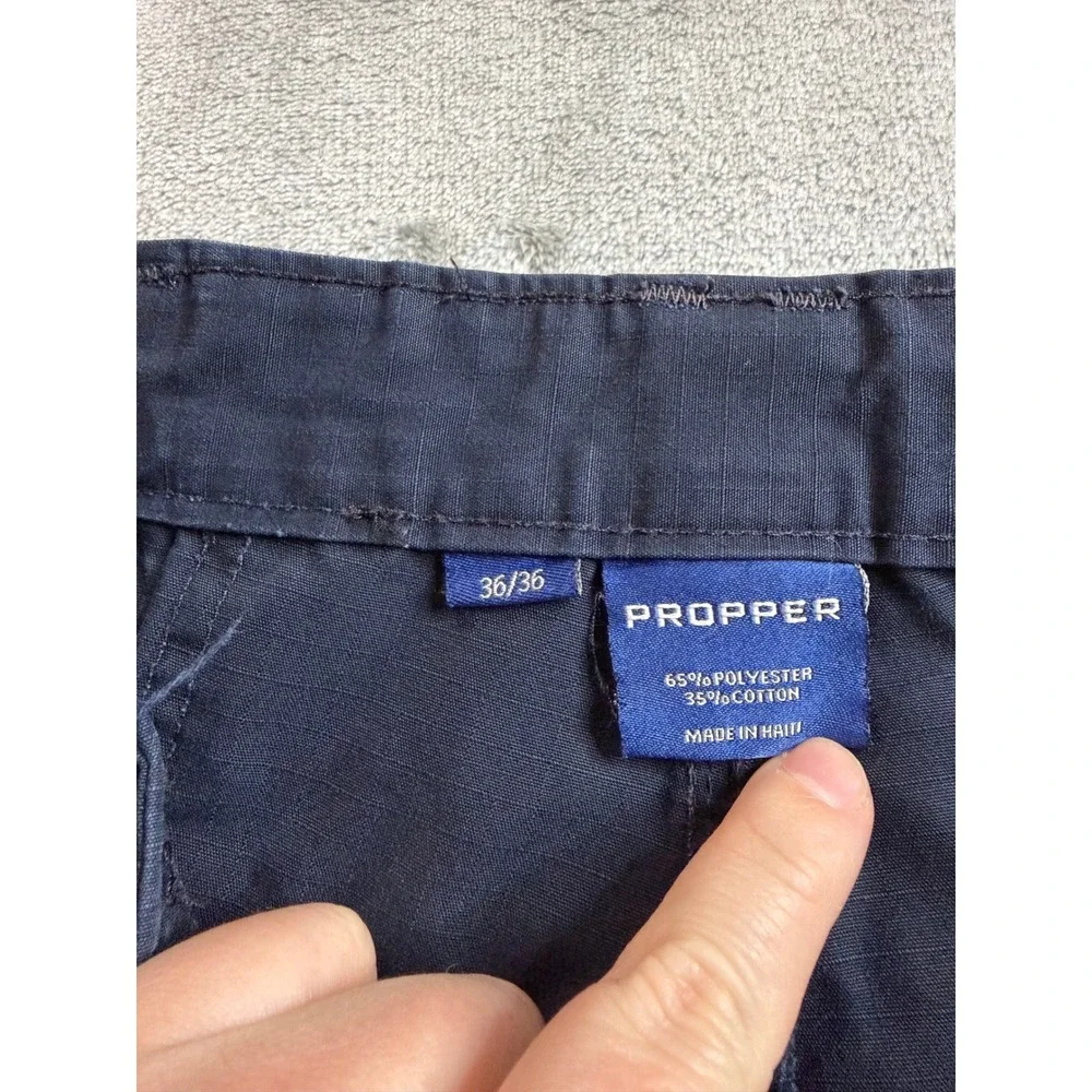 Propper Cargo Pants Men 36x36 Navy Blue Tactical Ripstop Military Workwear